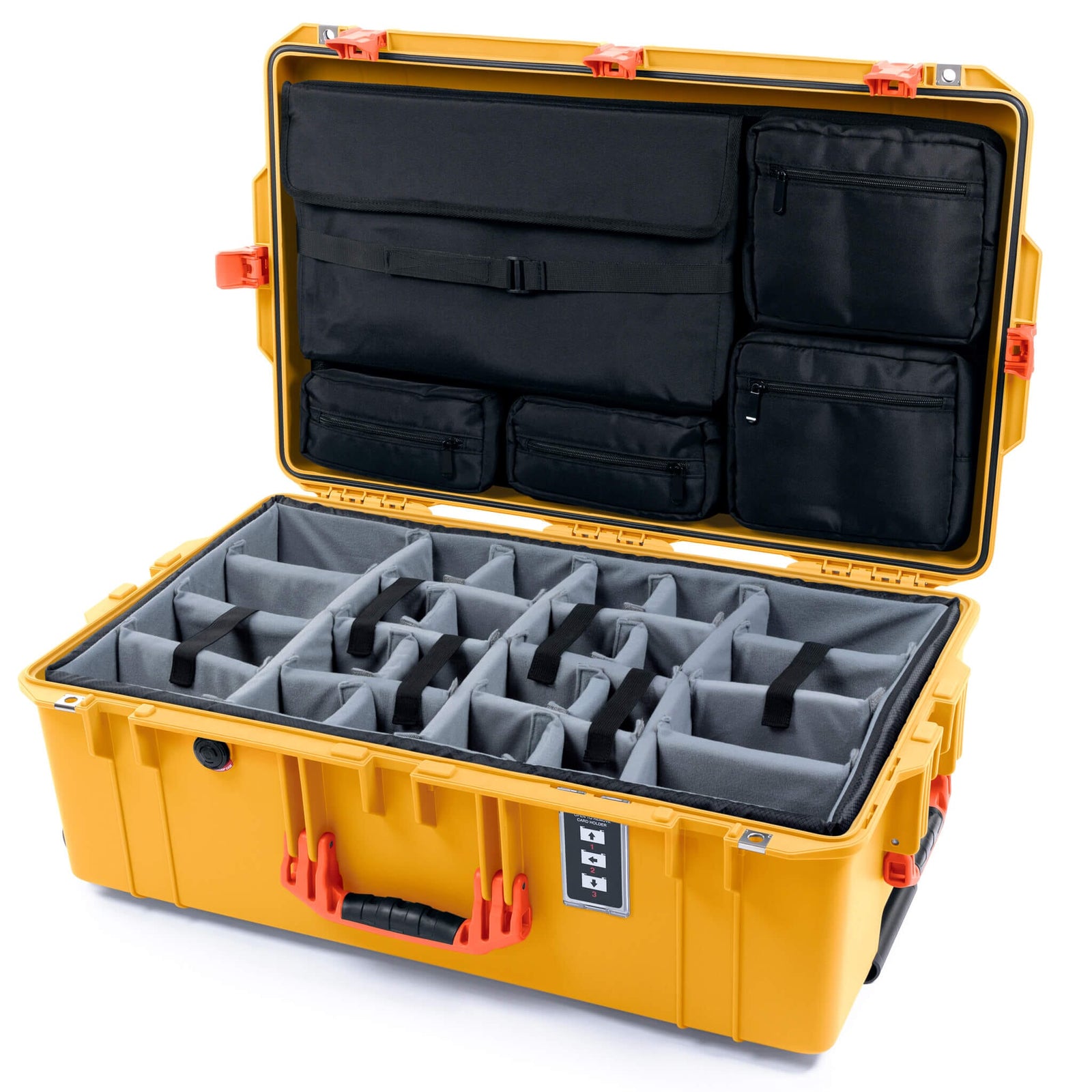 Pelican 1595 Air Case - Yellow & Orange