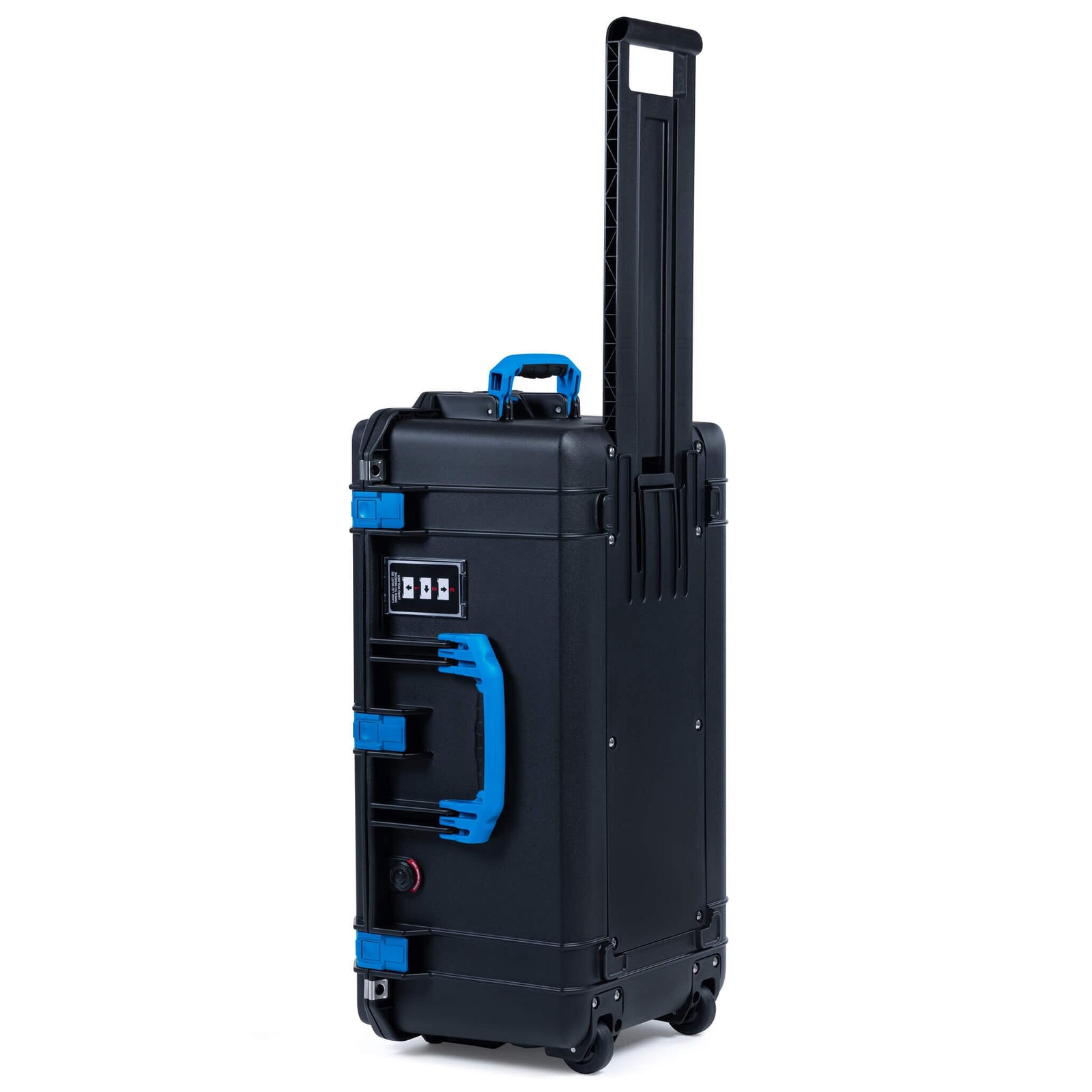 Pelican 1606 Air Case, Black with Blue Handles & Latches ColorCase
