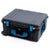 Pelican 1610 Case, Black with Blue Handles and Latches ColorCase 