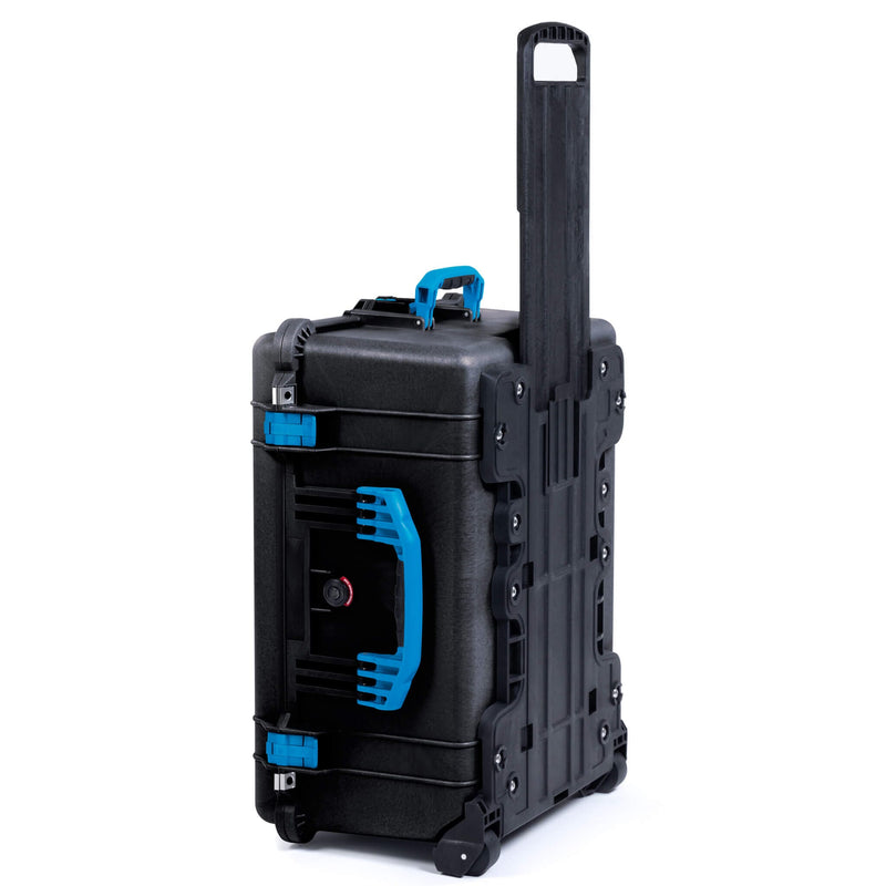 Pelican 1610 Case, Black with Blue Handles and Latches ColorCase 