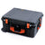 Pelican 1610 Case, Black with Orange Handles and Latches ColorCase 