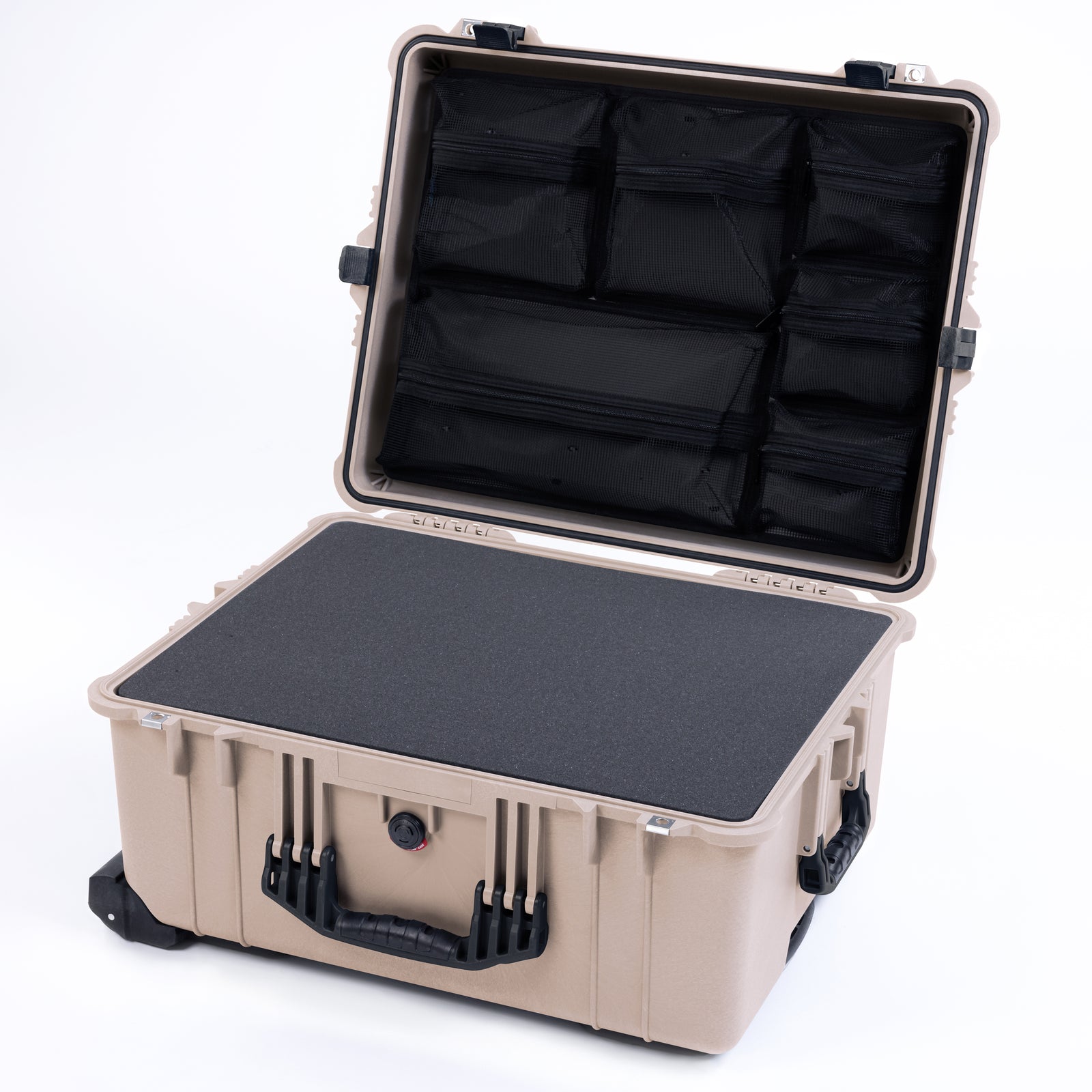 Pelican 1610 Case, Desert Tan with Black Handles and Latches ColorCase