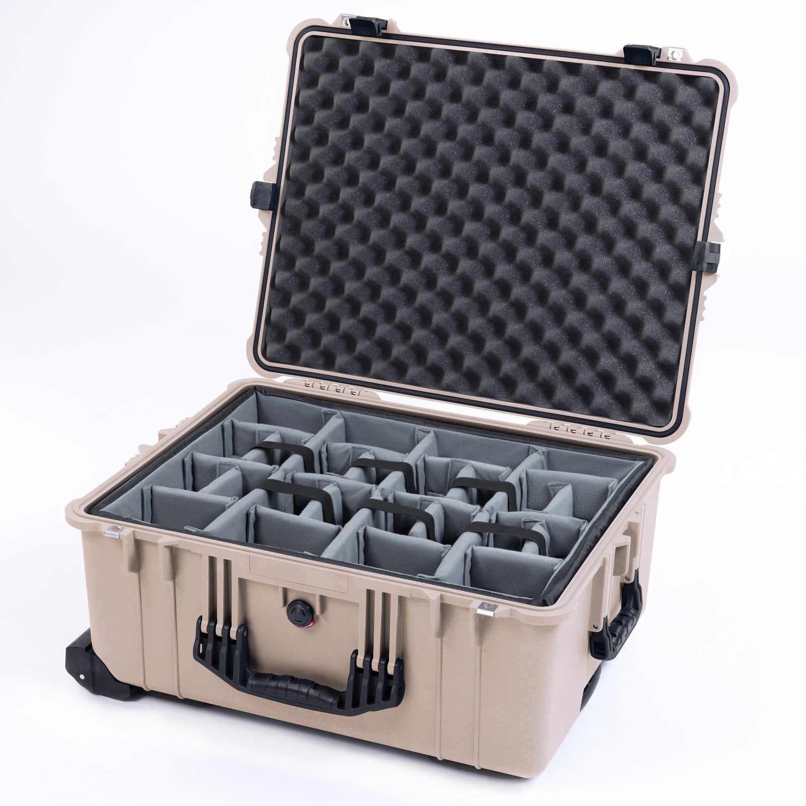 Pelican 1610 Case, Desert Tan with Black Handles and Latches ColorCase