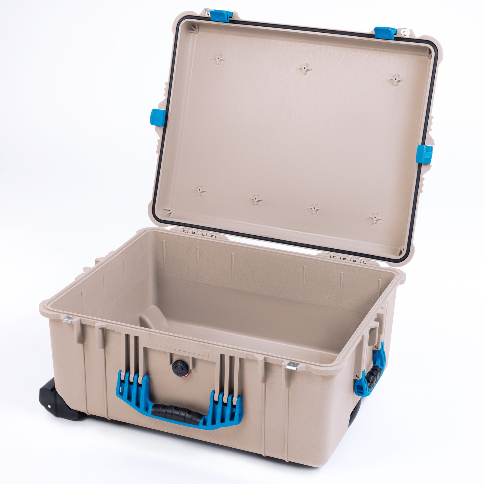 Pelican 1610 Case, Desert Tan with Blue Handles and Latches ColorCase