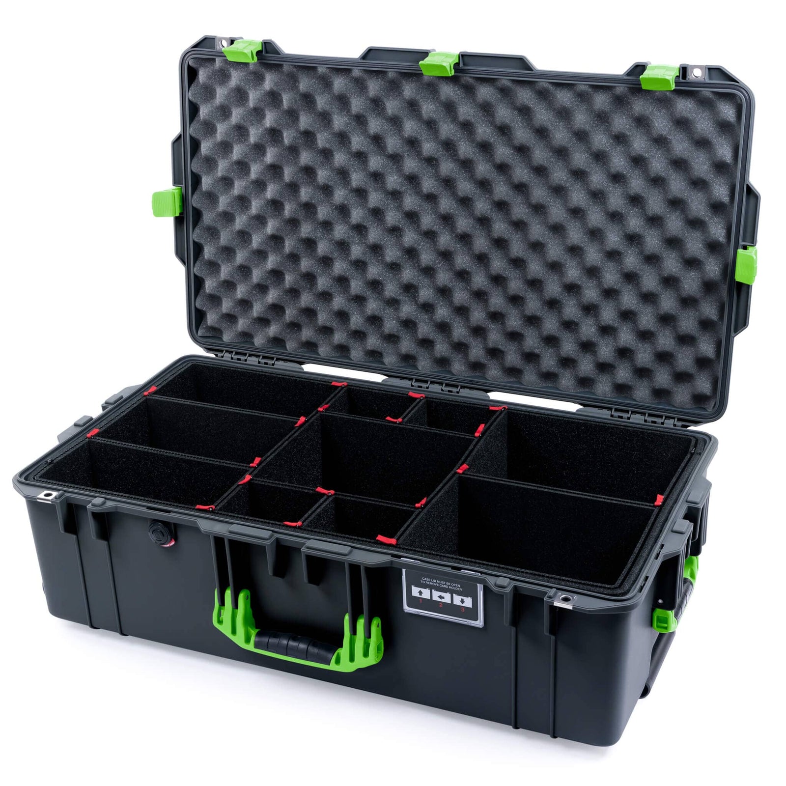 Pelican 1615 Air Case - Charcoal & Lime Green
