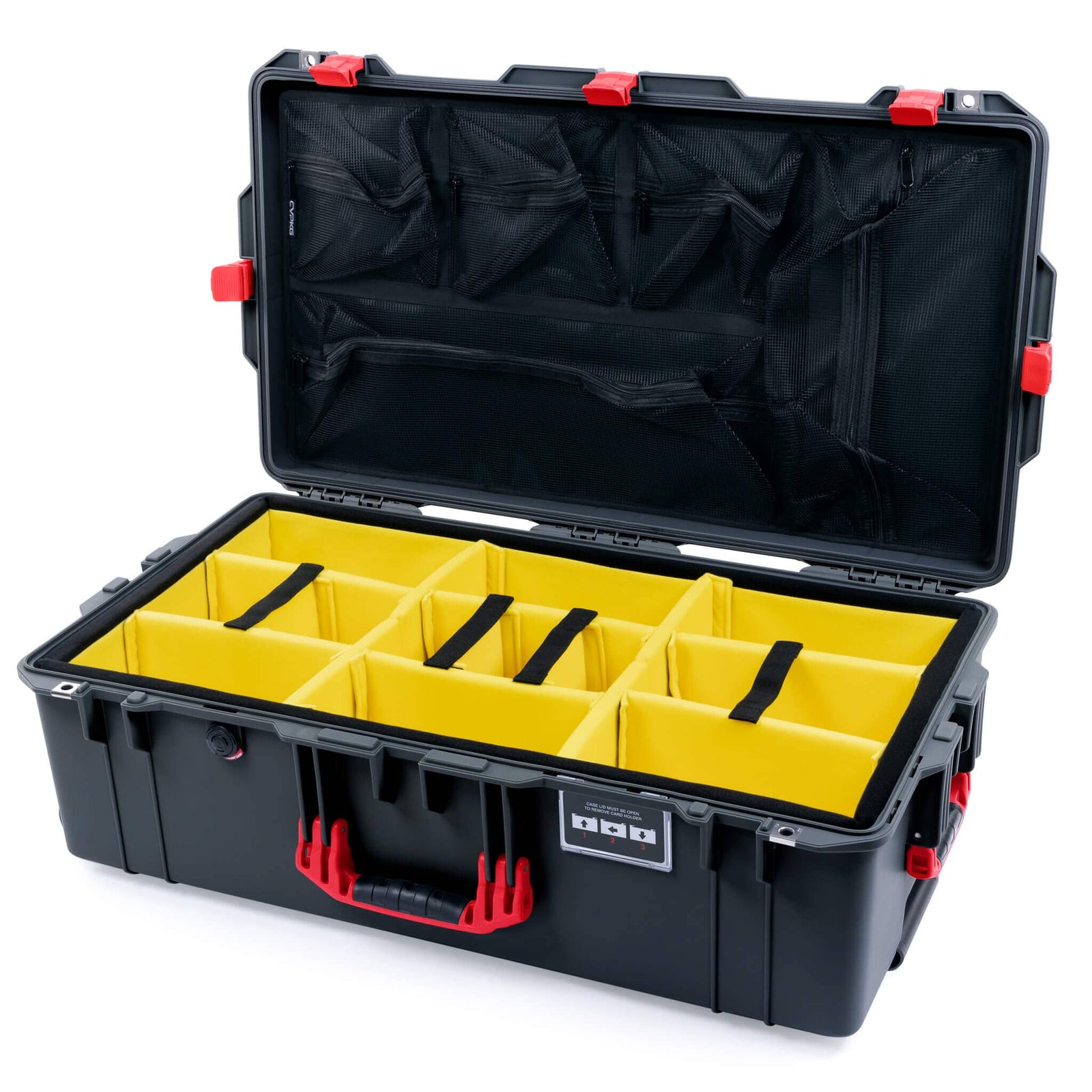Pelican 1615 Air Case - Charcoal & Red