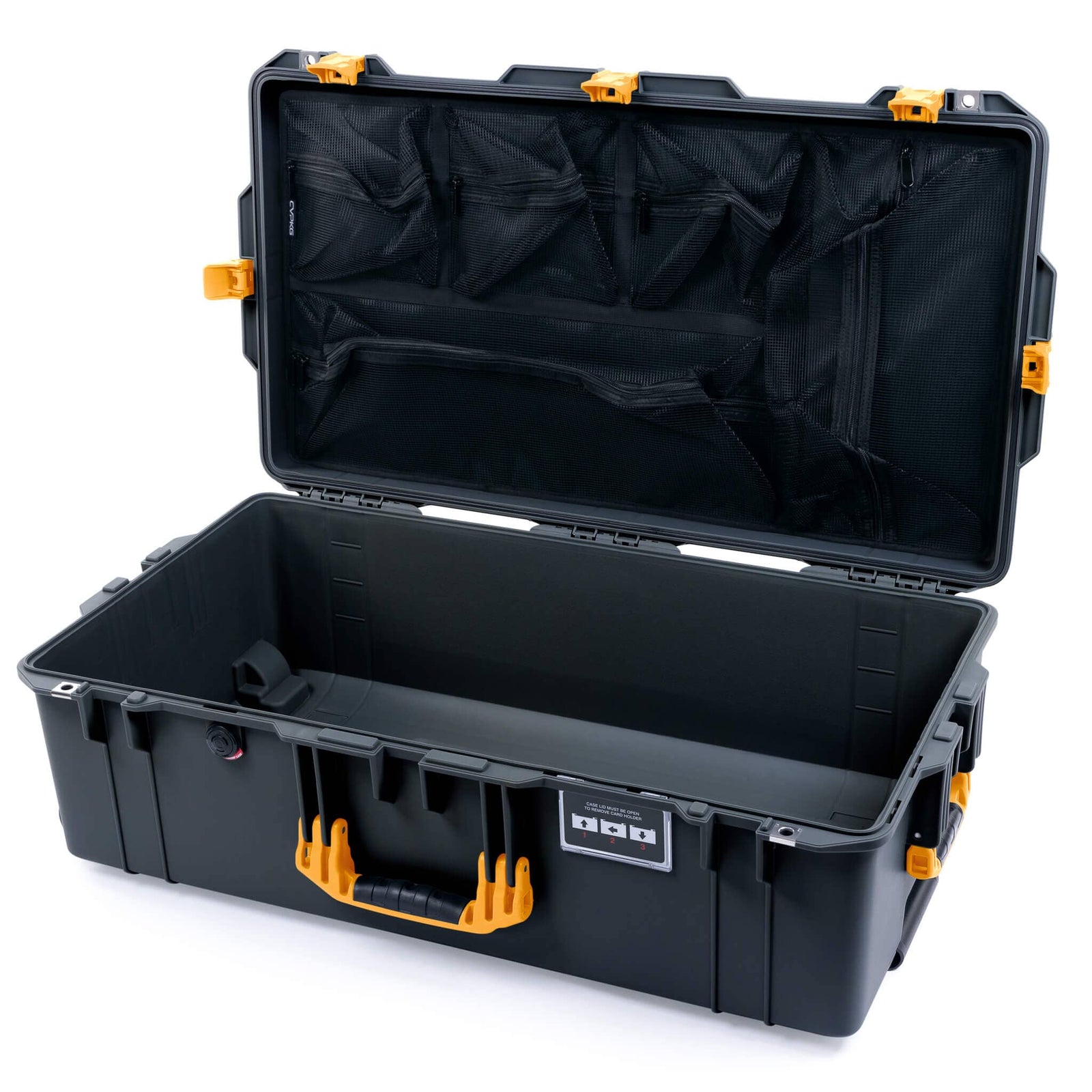 Pelican 1615 Air Case - Charcoal & Yellow