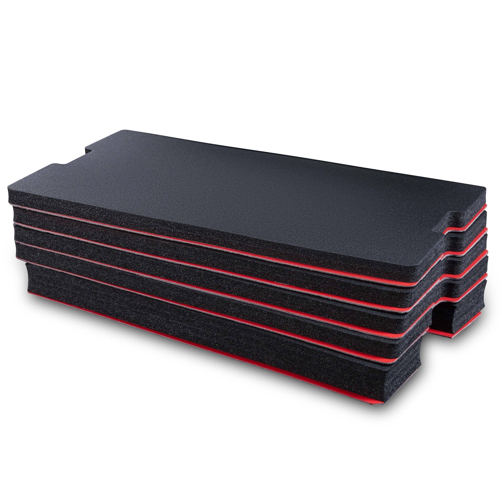 Pelican 1615 Air Tool Foam Kit (Set of 5 Black Foam Pieces with Red Plastic Backers) ColorCase