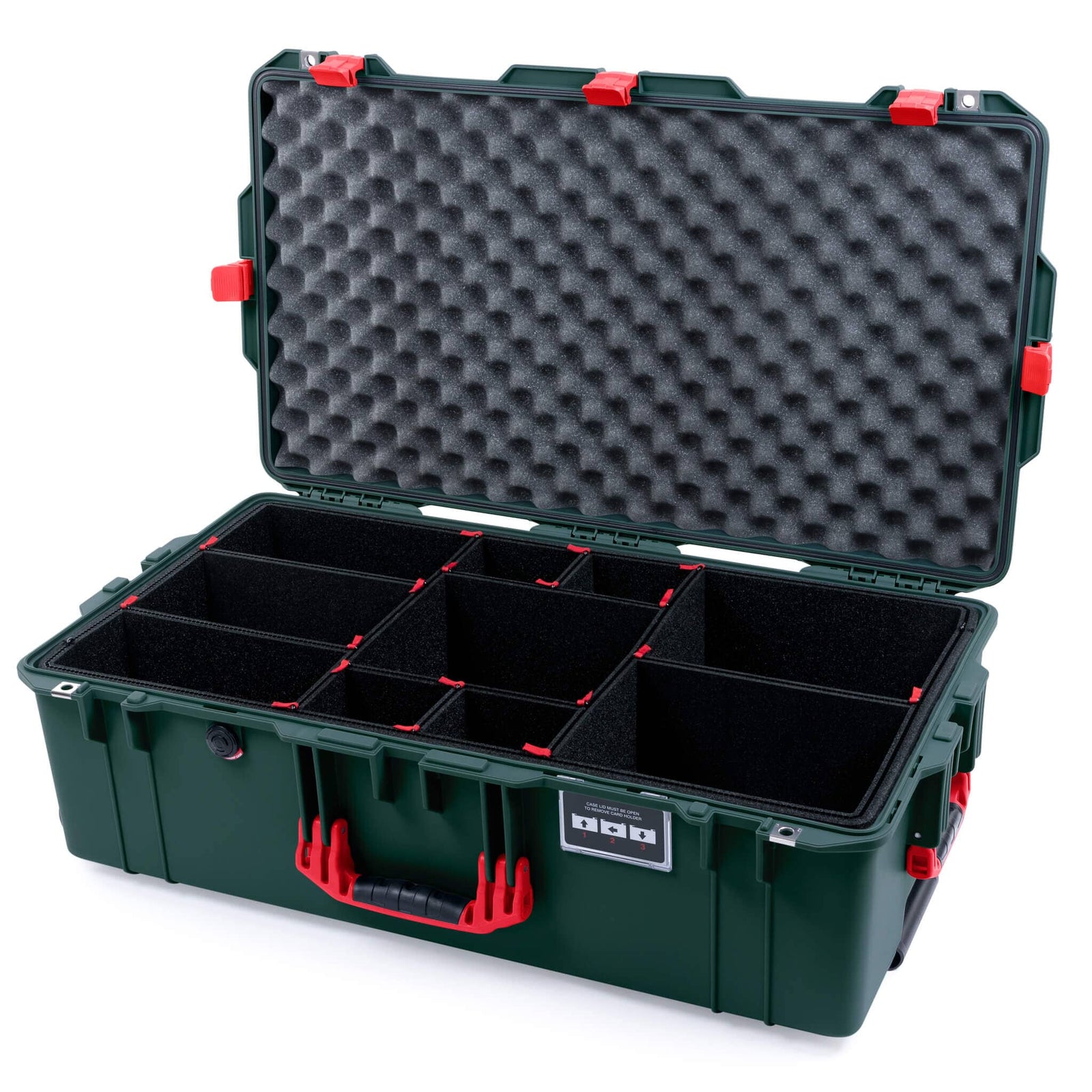 Pelican 1615 Air Case - Trekking Green & Red