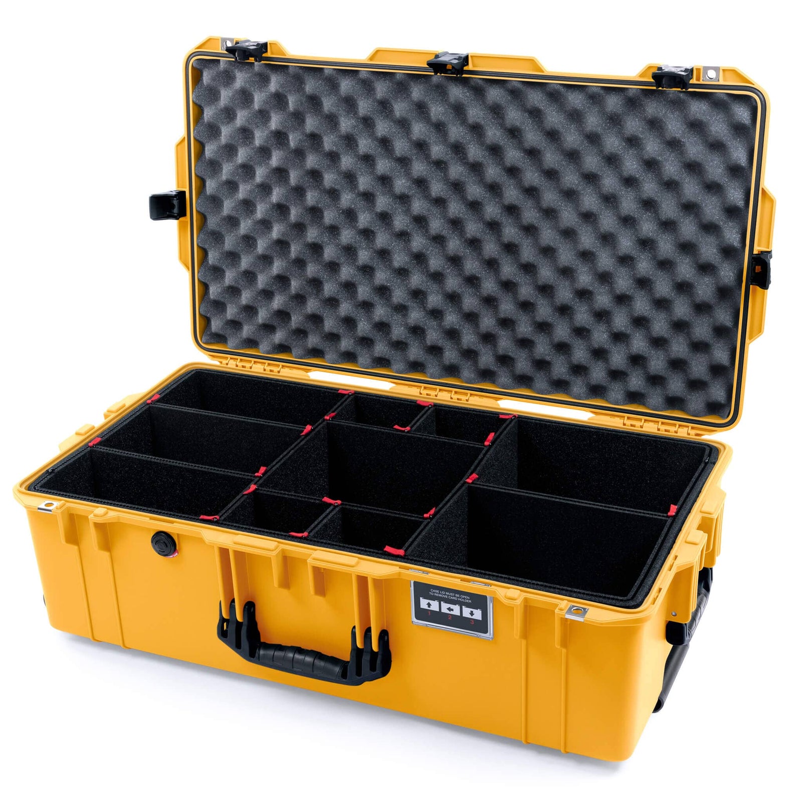Pelican 1615 Air Case - Yellow & Black TSA Latches