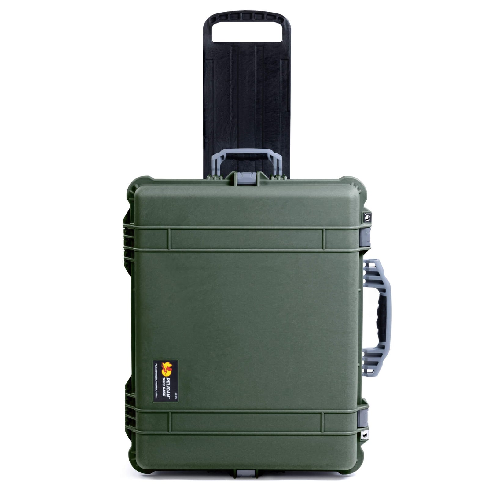 Pelican 1620 Case, OD Green with Silver Handles & Push-Button Latches ColorCase
