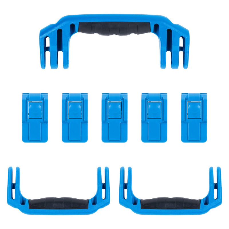 Pelican 1626 Air Replacement Handles & Latches, Blue (Set of 3 Handles, 5 Latches) ColorCase 