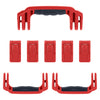 Pelican 1626 Air Replacement Handles & Latches, Red (Set of 3 Handles, 5 Latches) ColorCase