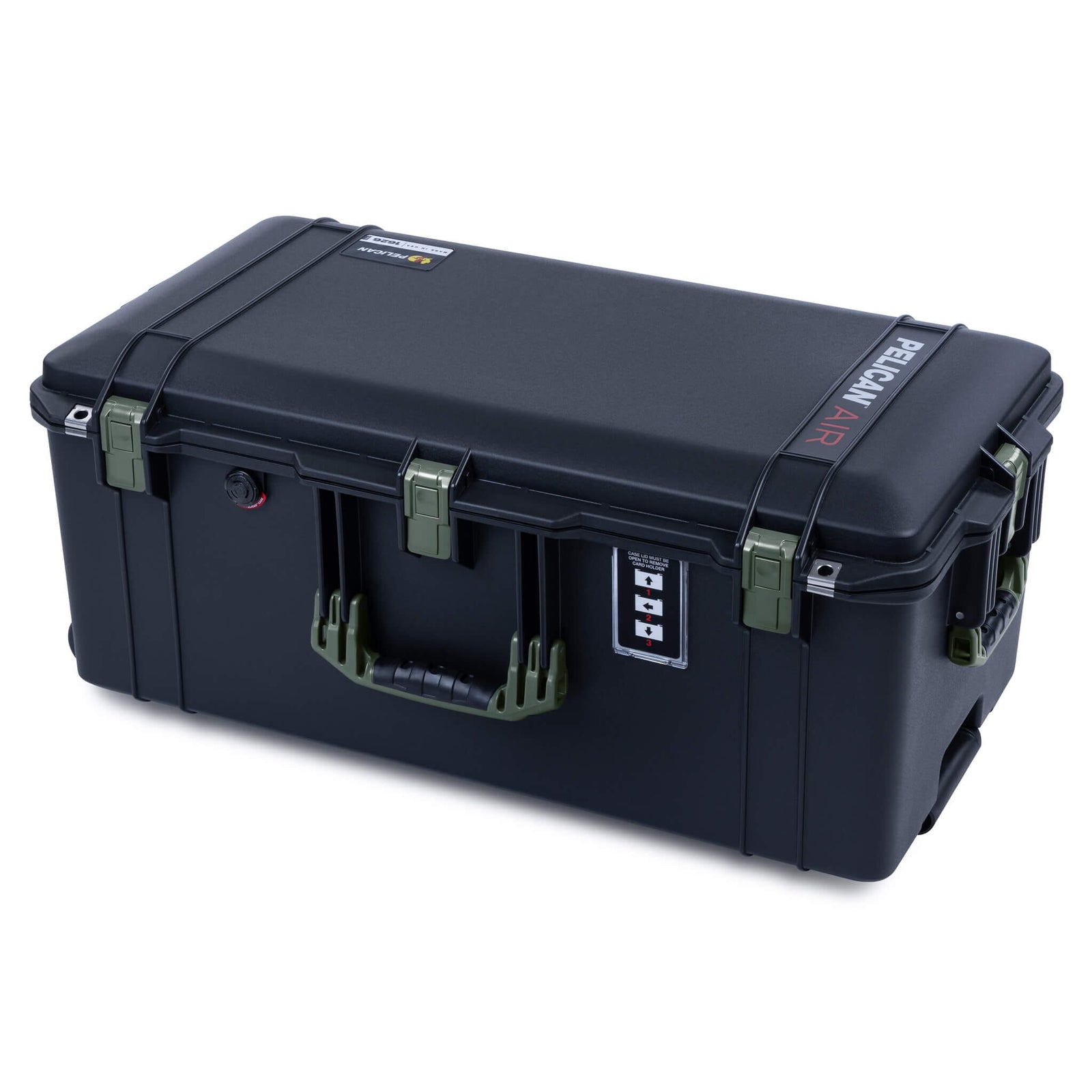 Pelican 1626 Air Case, Black with OD Green Handles & Latches ColorCase