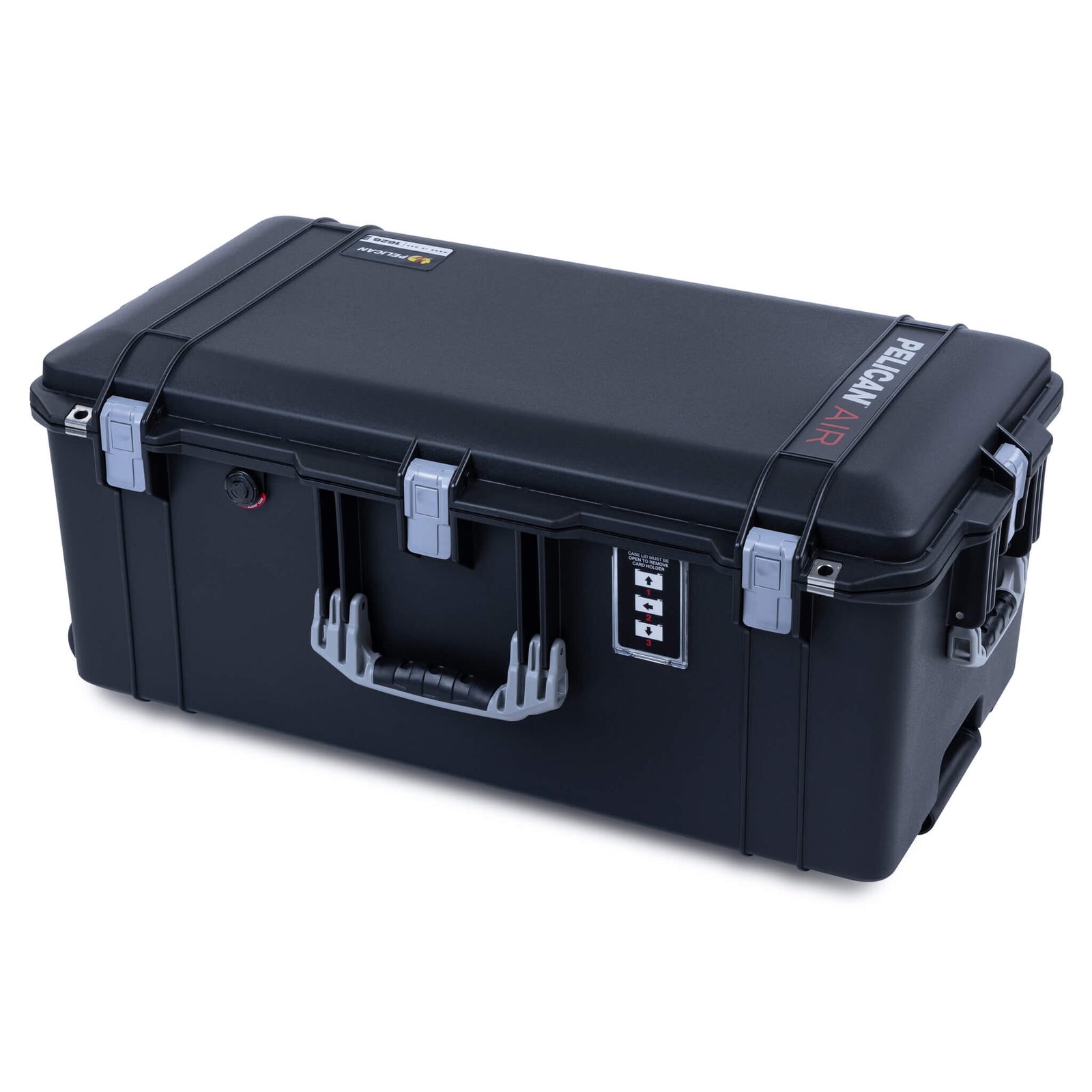 Pelican 1626 Air Case, Black with Silver Handles & Latches ColorCase
