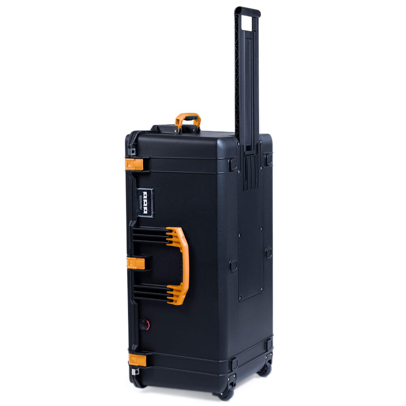Pelican 1646 Air Case, Black with Yellow Handles & Latches ColorCase 