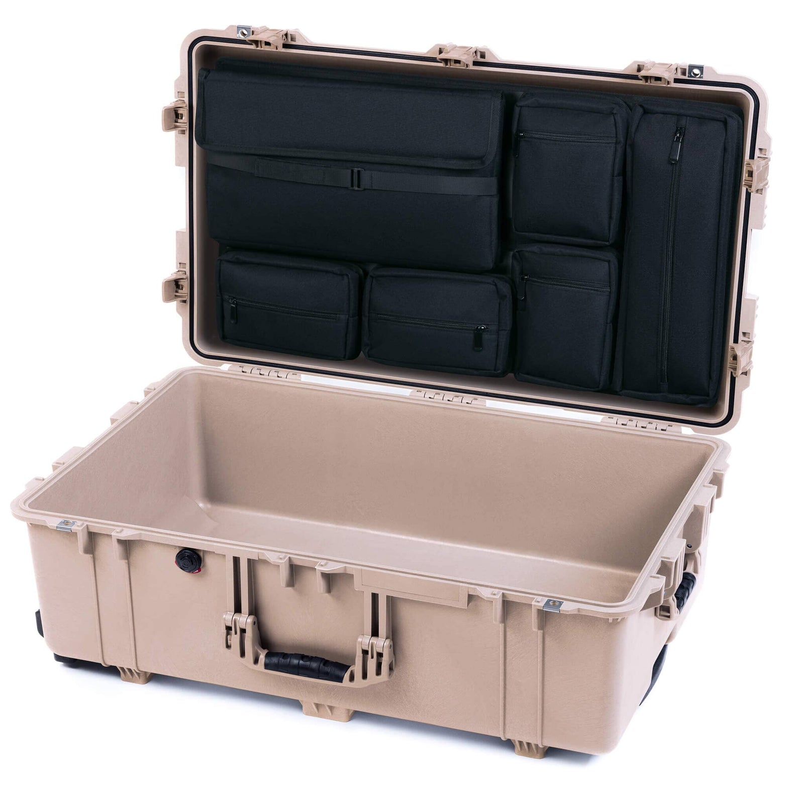 Pelican 1650 Case, Desert Tan (Push-Button Latches) Laptop Computer Lid Pouch Only ColorCase 016500-0200-310-310