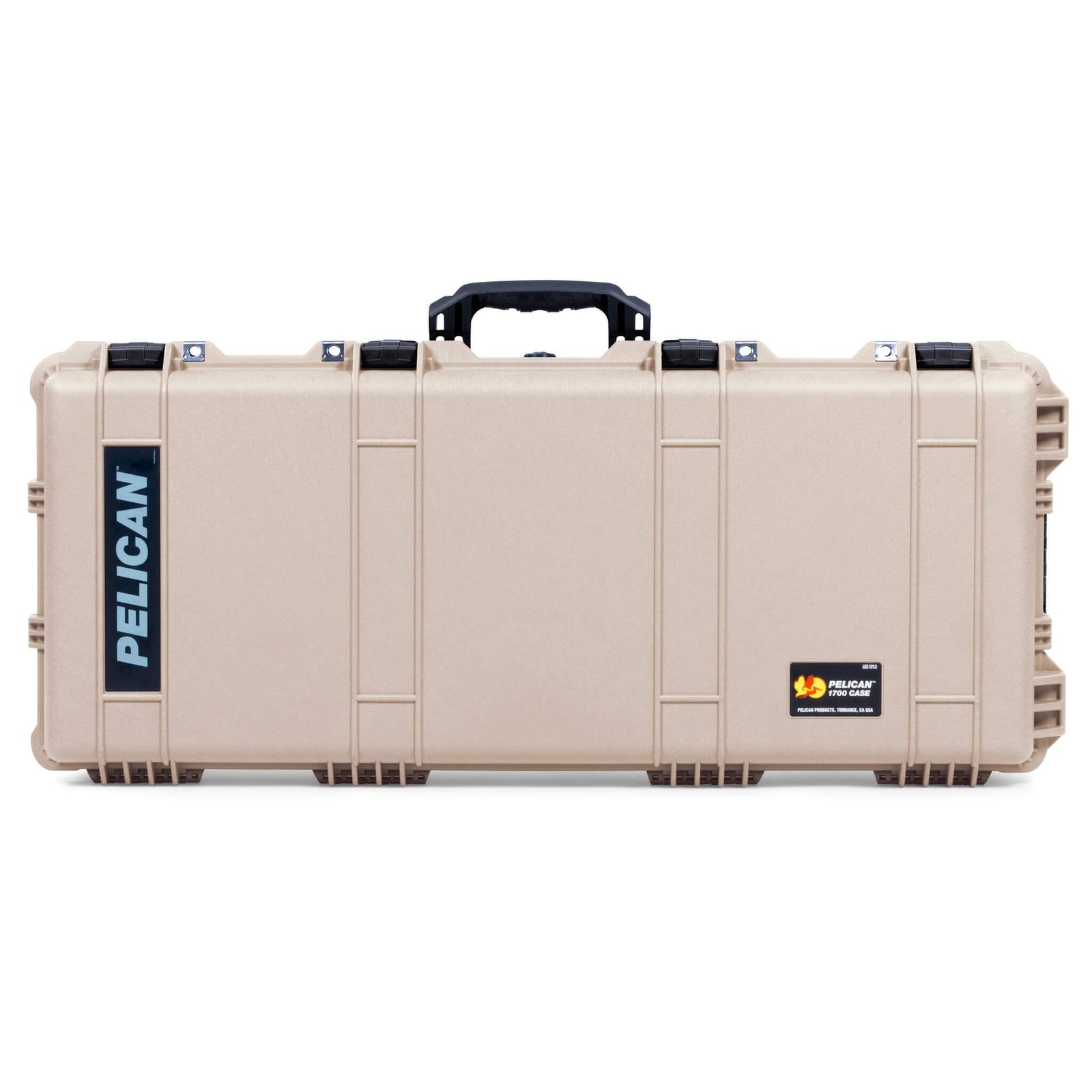 Pelican 1700 Protector Long Case, Desert Tan with Black Handles & Latches (Gen2) ColorCase