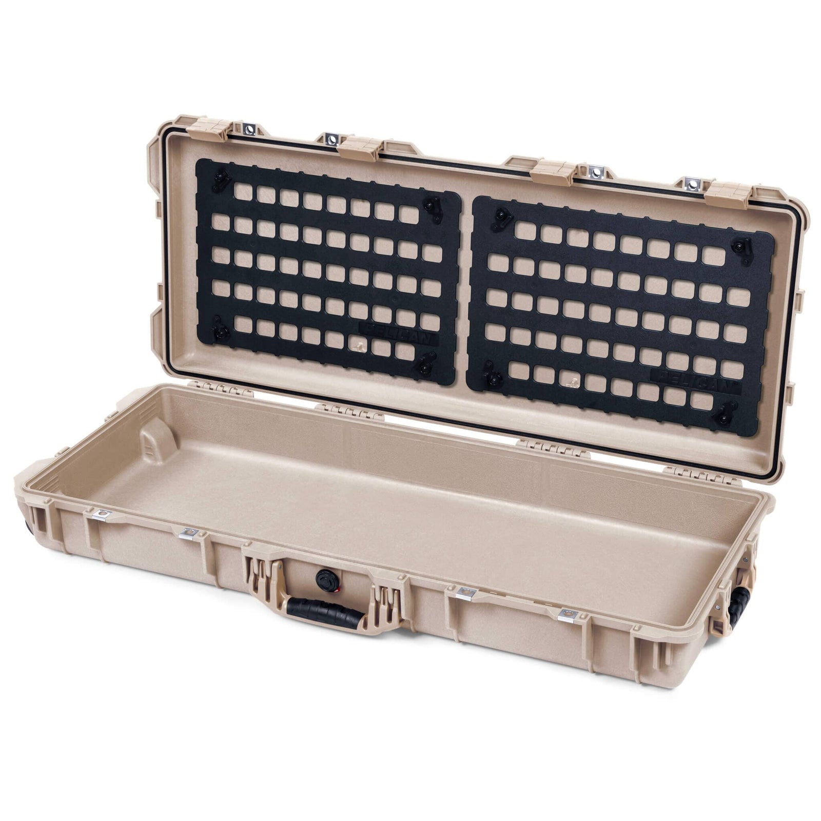 Pelican 1700 Protector Long Case, Desert Tan (Gen2) EZ-Click™ MOLLE Panels Only ColorCase 017000-0400-310-310