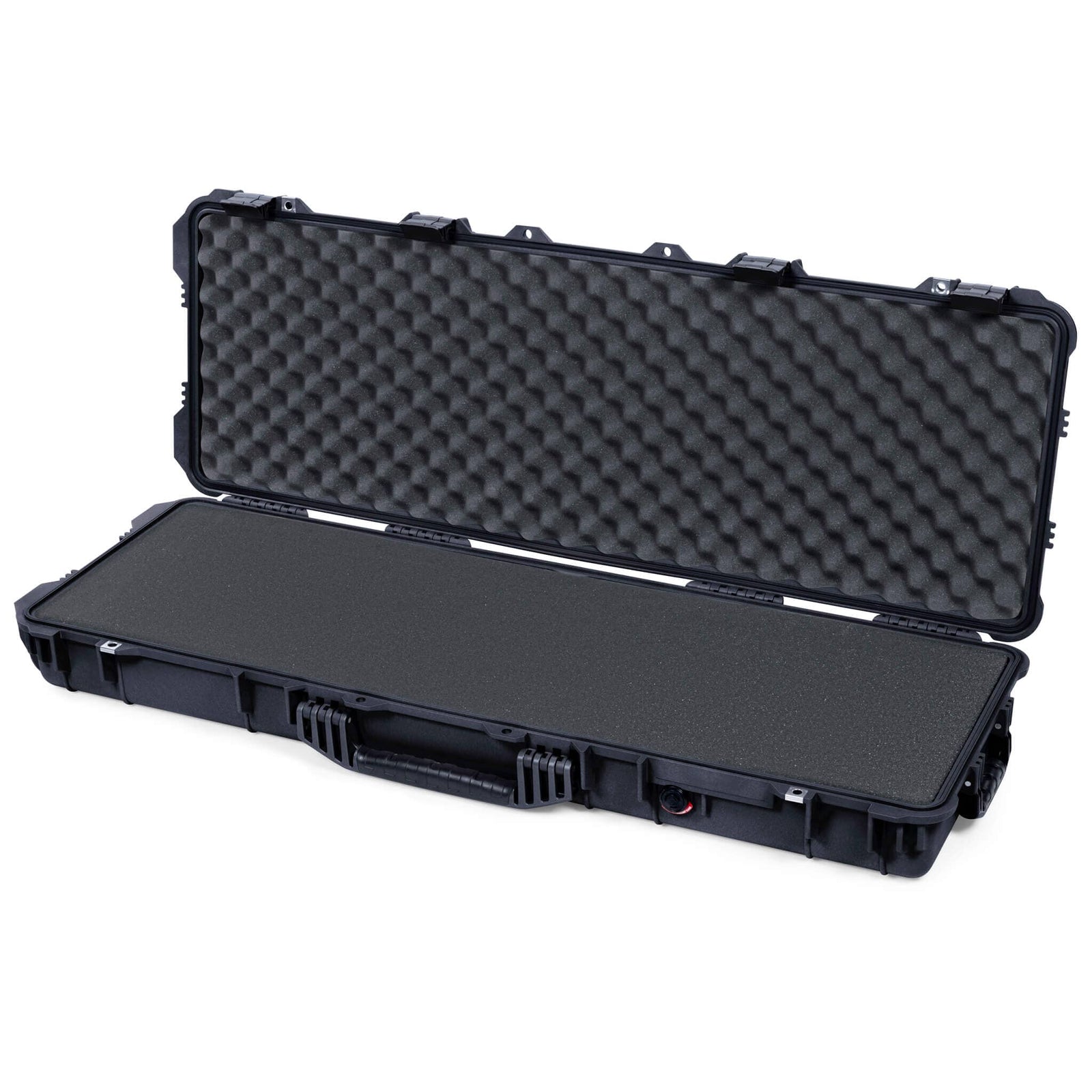 Pelican 1720 Protector Long Case, Black (Gen2) Pick & Pluck Foam with Convoluted Lid Foam ColorCase 017200-0001-110-110