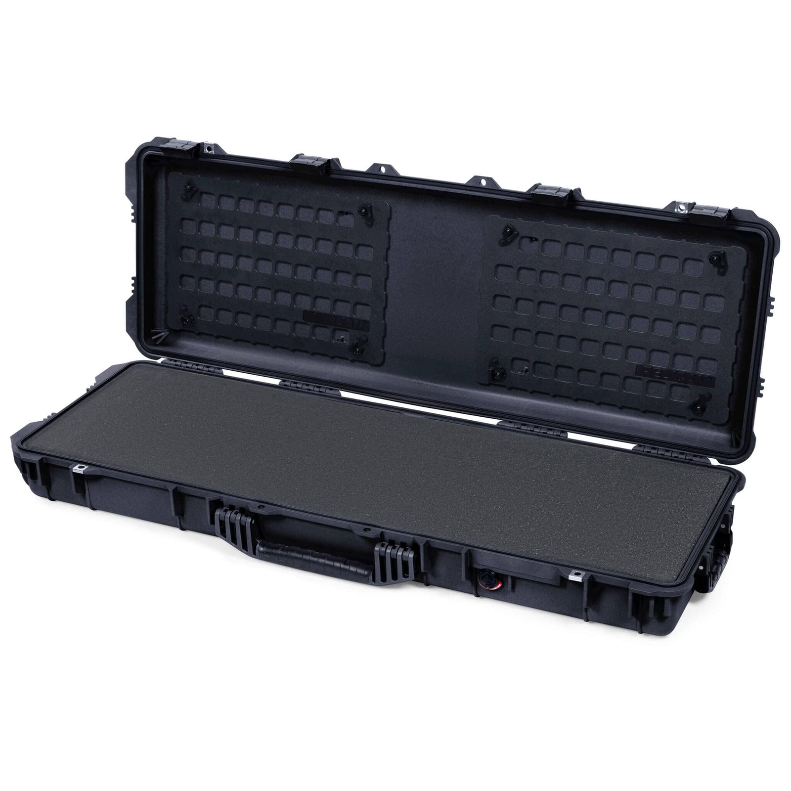 Pelican 1720 Protector Long Case, Black (Gen2) Solid Foam with EZ-Click™ MOLLE Panels ColorCase 017200-0402-110-110