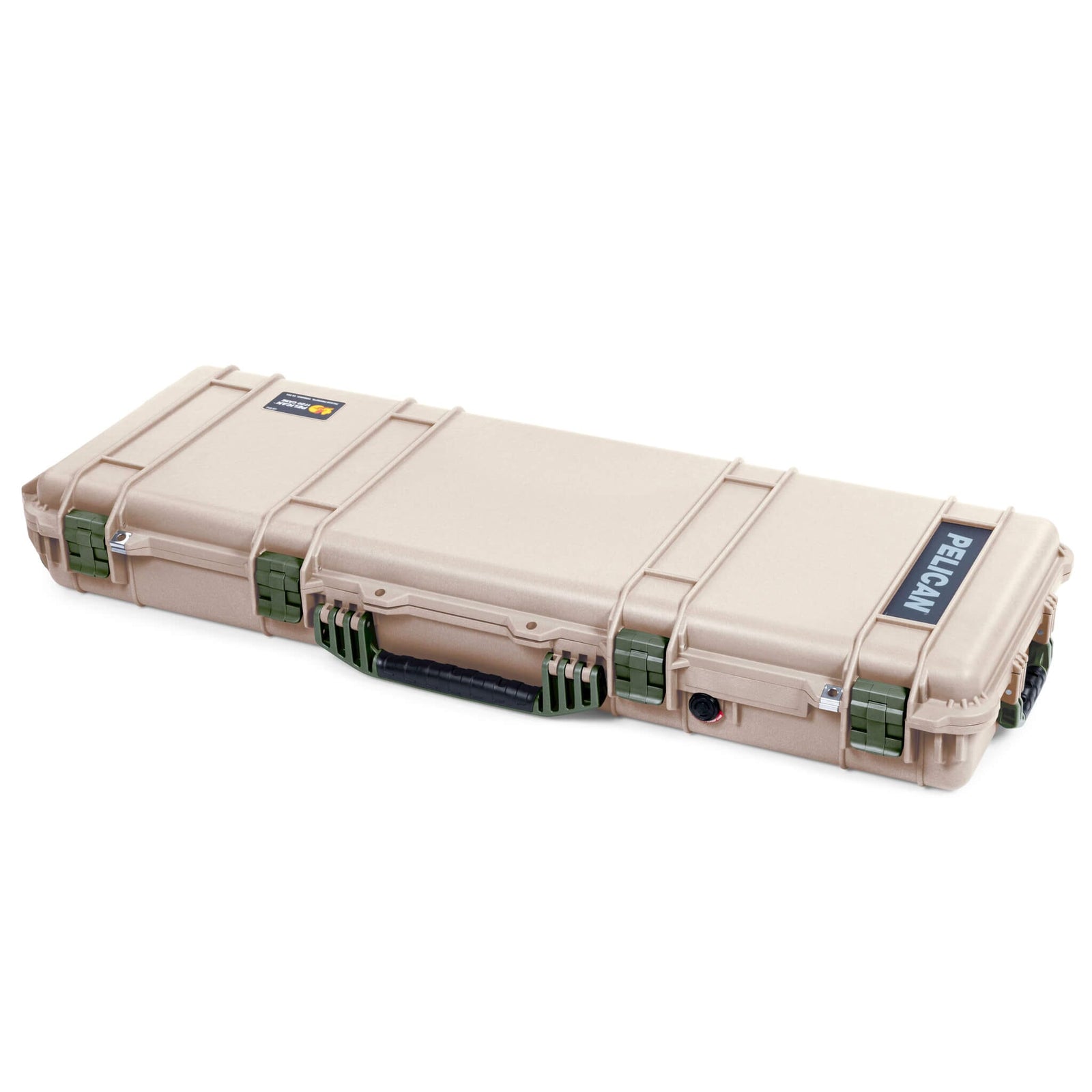 Pelican 1720 Protector Long Case, Desert Tan with OD Green Handles & Latches (Gen2) ColorCase