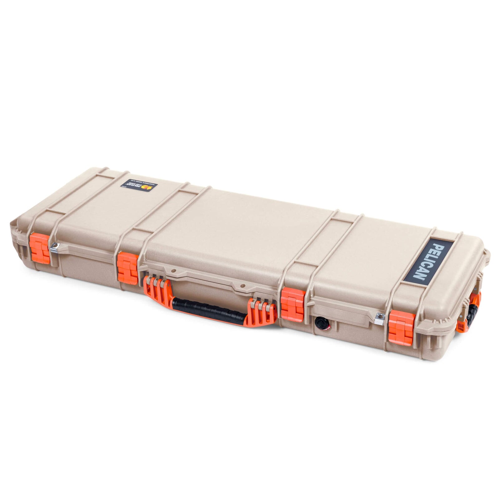 Pelican 1720 Protector Long Case, Desert Tan with Orange Handles & Latches (Gen2) ColorCase