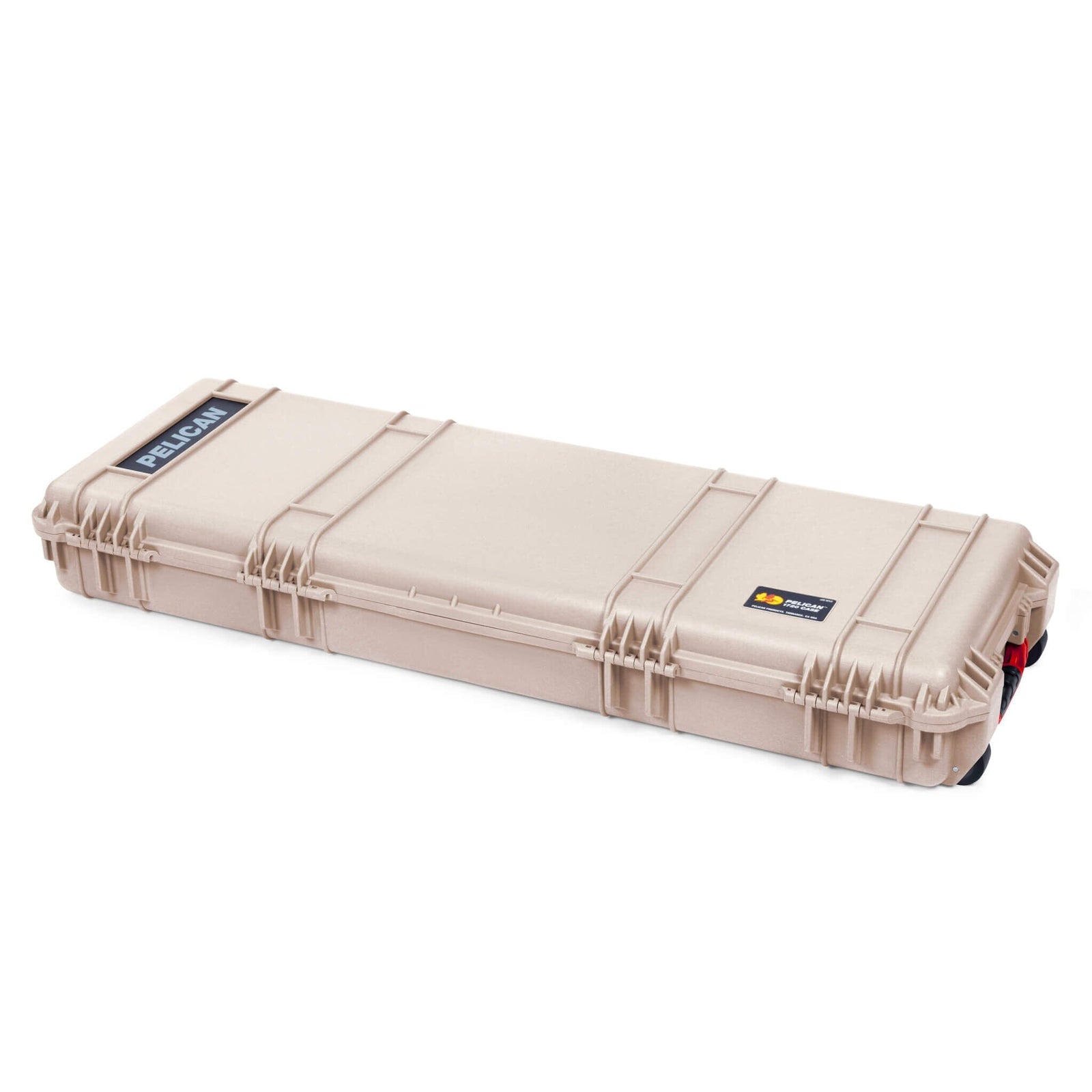 Pelican 1720 Protector Long Case, Desert Tan with Red Handles & Latches (Gen2) ColorCase