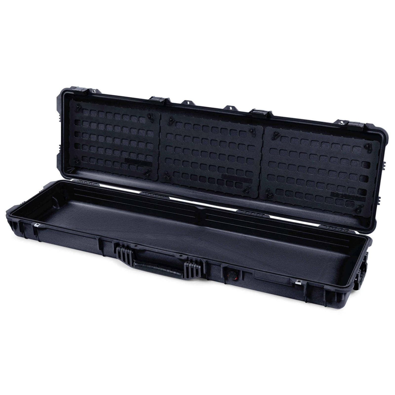 Pelican 1750 Protector Long Case, Black (Gen2) EZ-Click™ MOLLE Panels Only ColorCase 017500-0400-110-110
