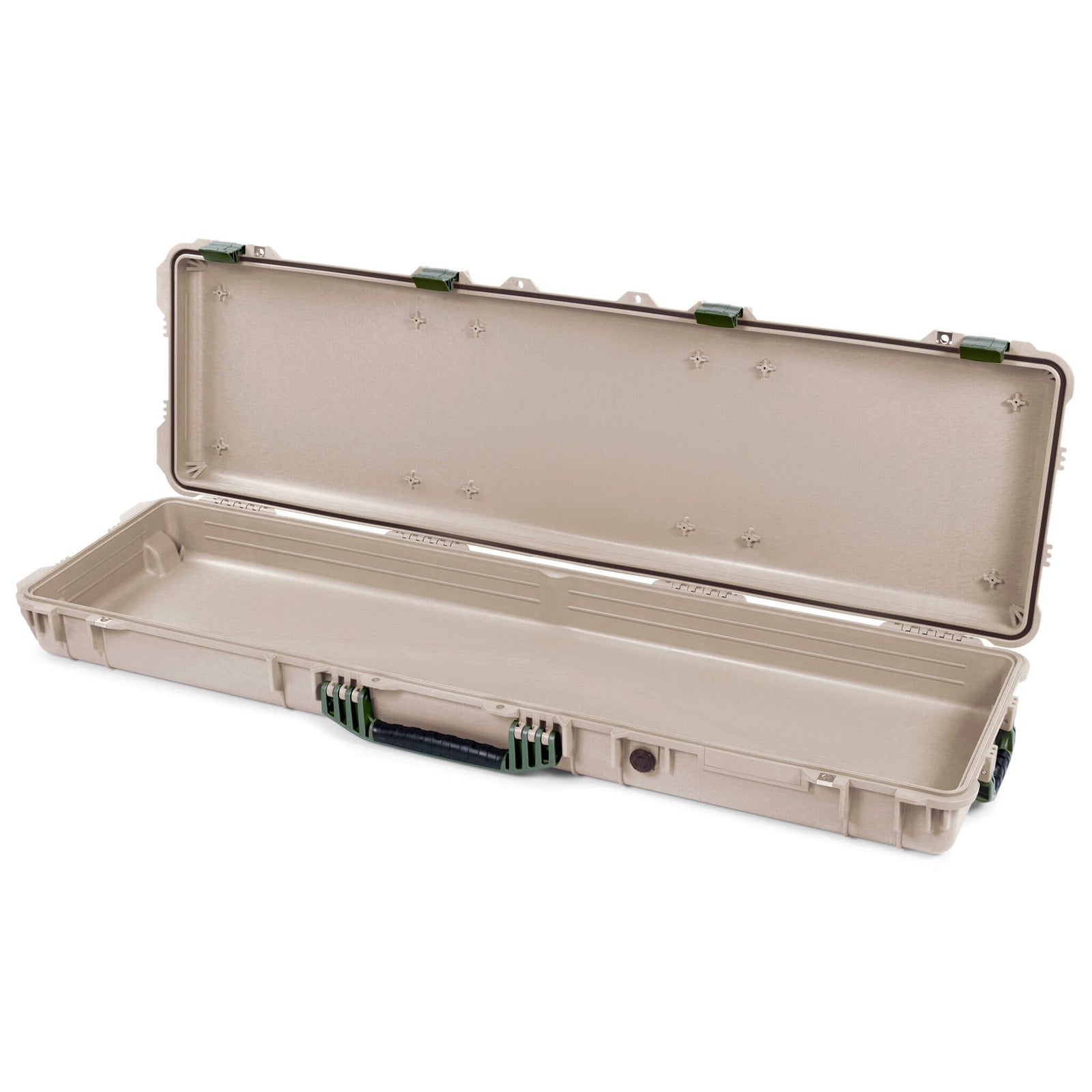 Pelican 1750 Protector Long Case, Desert Tan with OD Green Handles & Latches (Gen2) None (Case Only) ColorCase 017500-0000-310-130
