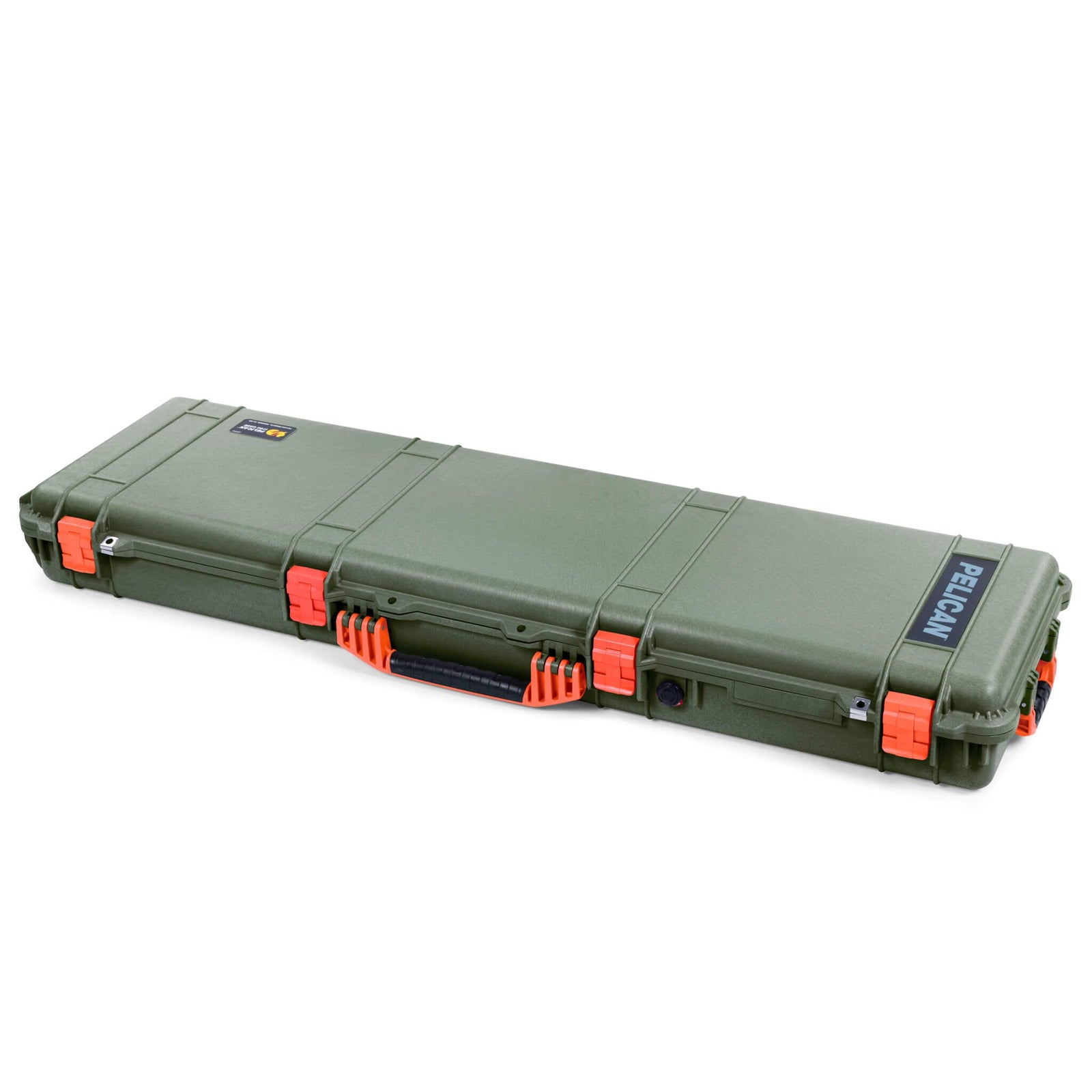 Pelican 1750 Protector Long Case, OD Green with Orange Handles & Latches (Gen2) ColorCase