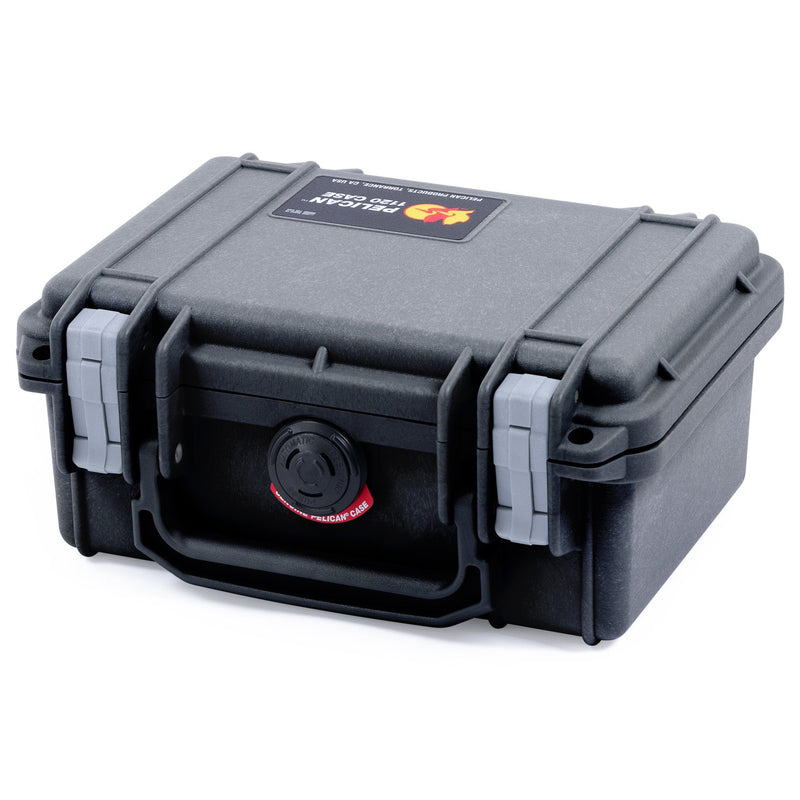 Pelican 1120 Case, Black with Silver Latches ColorCase 