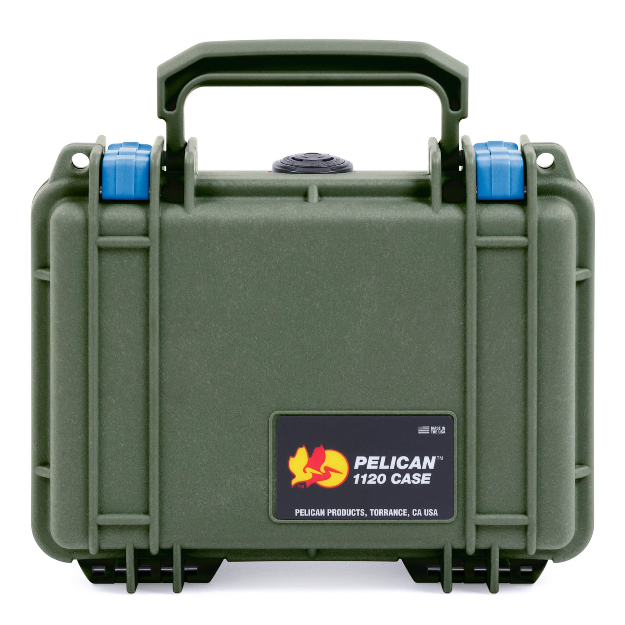 Pelican 1120 Case, OD Green with Blue Latches ColorCase 