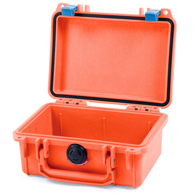 Pelican 1120 Case, Orange with Blue Latches None (Case Only) ColorCase 011200-0000-150-120