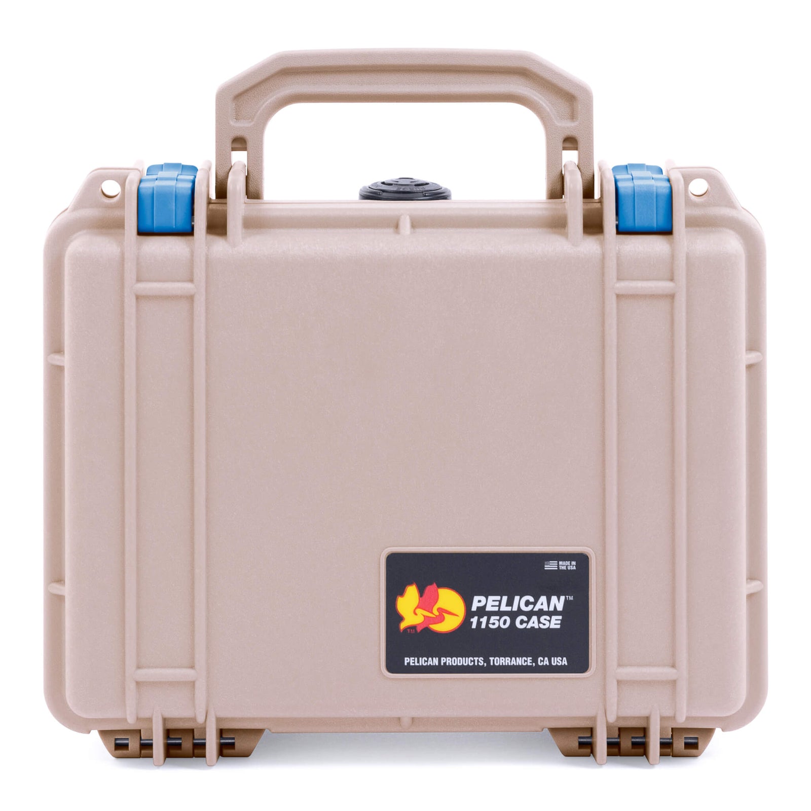 Pelican 1150 Case, Desert Tan with Blue Latches ColorCase