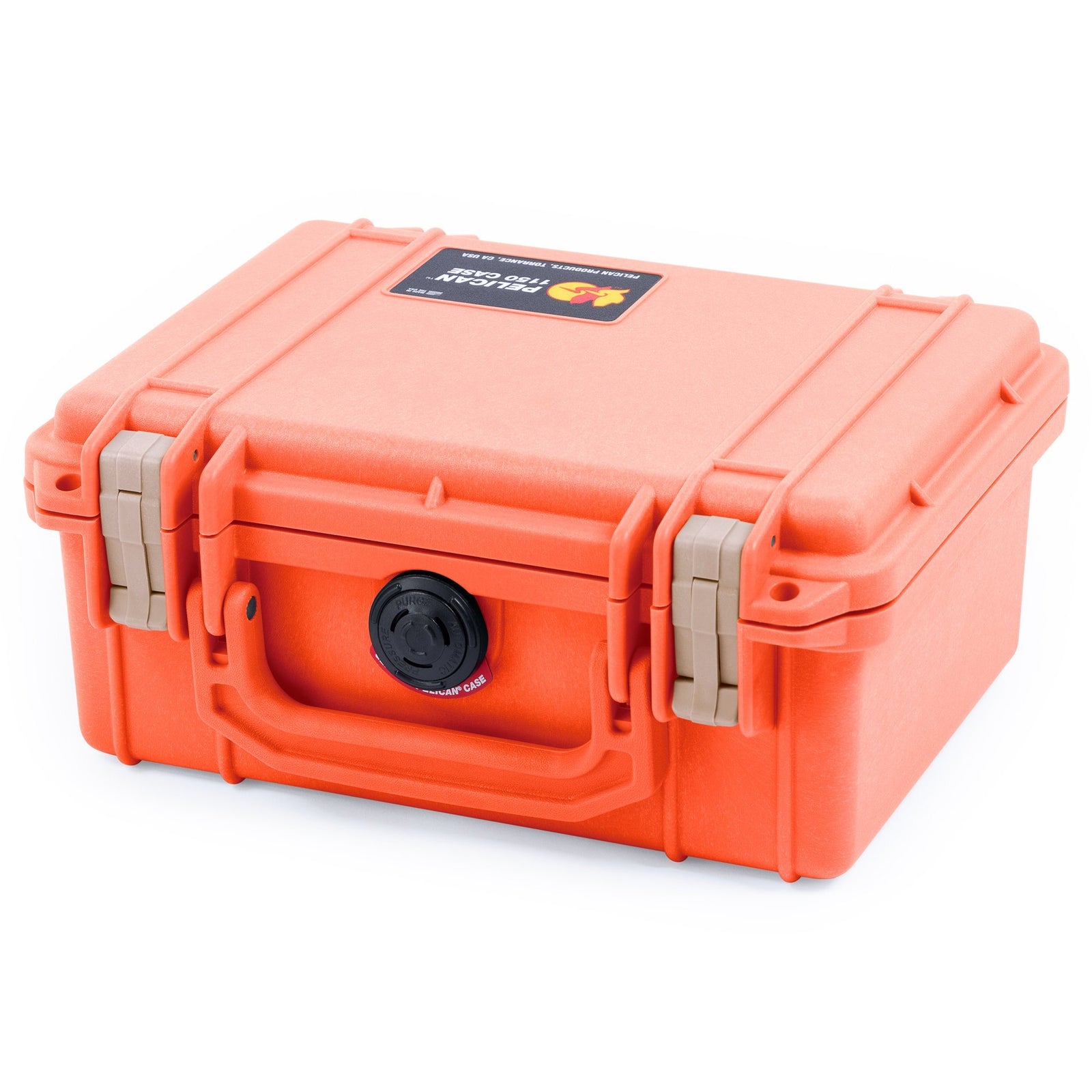 Pelican 1150 Case, Orange with Desert Tan Latches ColorCase