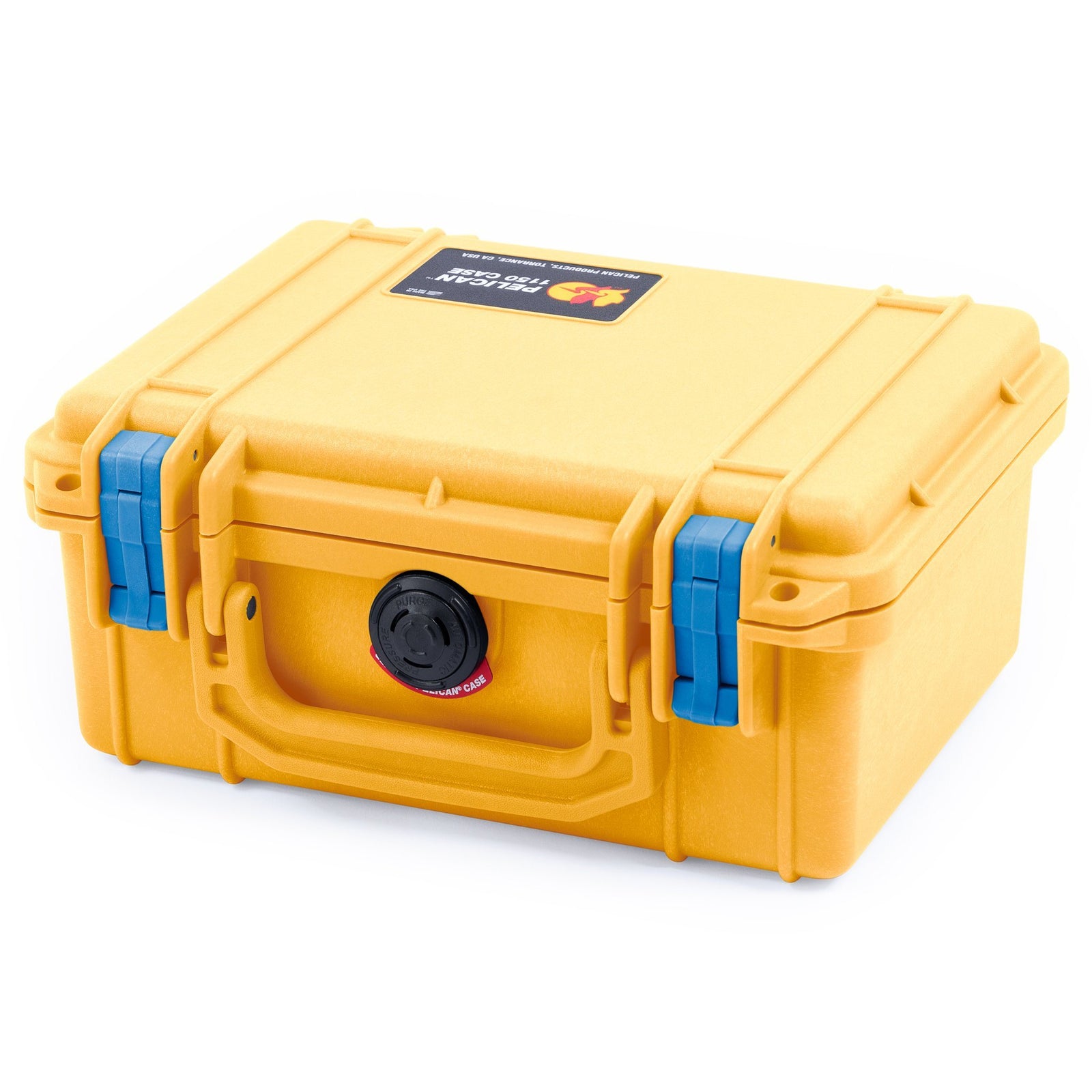 Pelican 1150 Case, Yellow with Blue Latches ColorCase