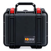 Pelican 1200 Case, Black with Red Latches ColorCase