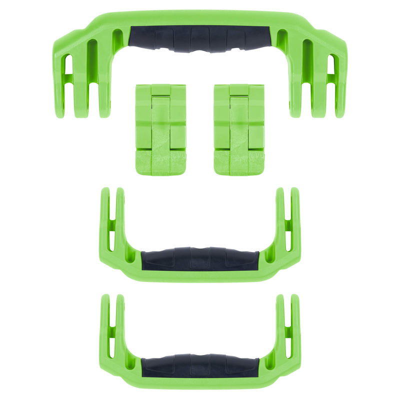 Pelican 1440 Replacement Handles & Latches, Lime Green (Set of 3 Handles, 2 Latches) ColorCase 