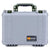 Pelican 1450 Case, Silver with OD Green Handle & Latches ColorCase 
