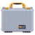 Pelican 1450 Case, Silver with Yellow Handle & Latches ColorCase 