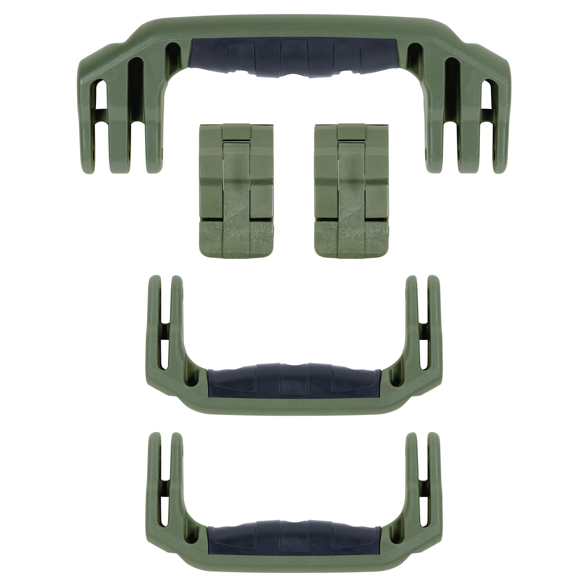 Pelican 1460 Replacement Handles & Latches, OD Green (Set of 3 Handles, 2 Latches) ColorCase 