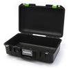 Pelican 1485 Air Case, Black with Lime Green Latches None (Case Only) ColorCase 014850-0000-110-300
