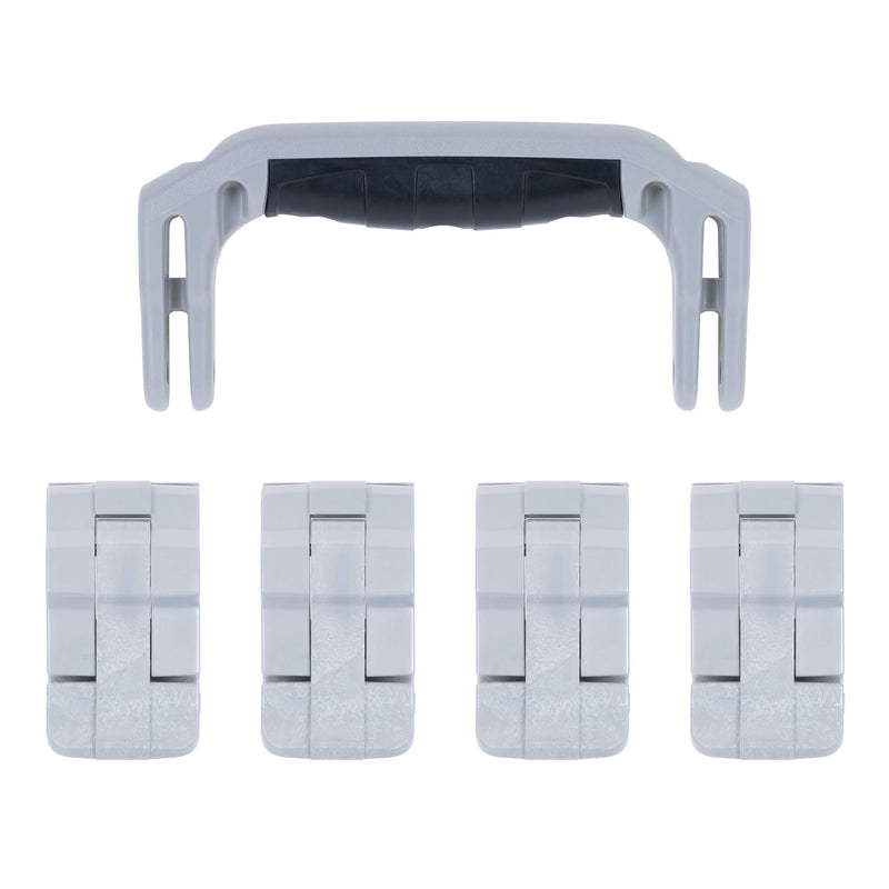Pelican 1495 Replacement Handle & Latches, Silver (Set of 1 Handle, 4 Latches) ColorCase 