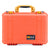 Pelican 1500 Case, Orange with Yellow Handle & Latches ColorCase 