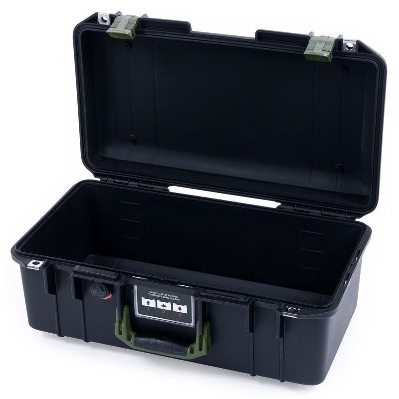Pelican 1506 Air Case, Black with OD Green Handles & Latches ColorCase 