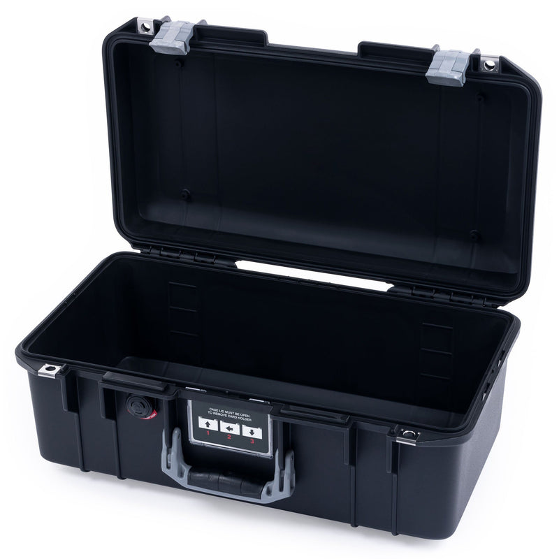 Pelican 1506 Air Case, Black with Silver Handles & Latches ColorCase 