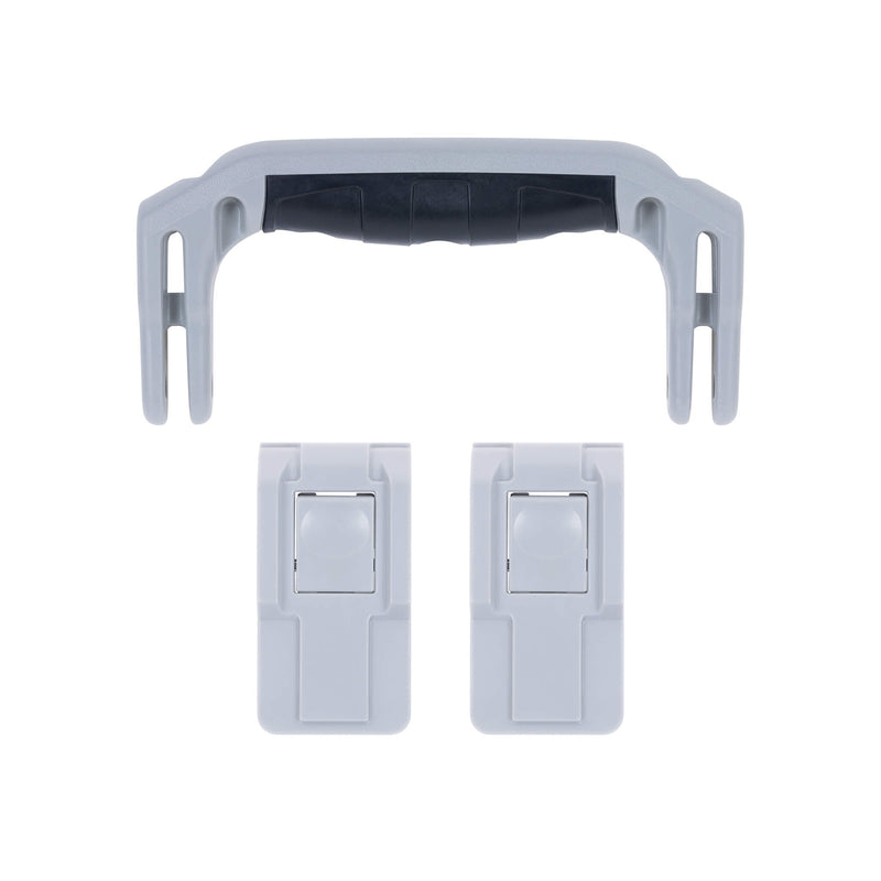 Pelican 1506 Air Replacement Handle & Latches, Silver, Push-Button (Set of 1 Handle, 2 Latches) ColorCase 