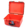 Pelican 1507 Air Case, Orange with OD Green Handle & Latches None (Case Only) ColorCase 015070-0000-150-130