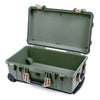 Pelican 1510 Case, OD Green with Desert Tan Handles & Latches None (Case Only) ColorCase 015100-0000-130-310